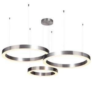 Lampa wisząca CIRCLE 40+60+60 -  LED, ring nikiel na 1 podsufitce ST-8848-40+60+60 nickel Step into Design