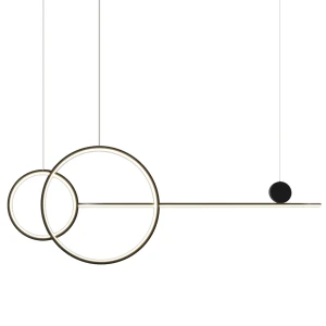 Lampa wisząca NEW AGE LED 120 cm - oprawa sufitowa czarna MP0082-L120 Step into Design