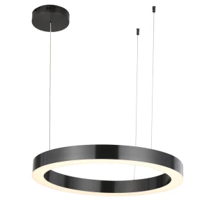 Lampa wisząca CIRCLE 60 cm - LED, ring tytanowy  ST-8848-60 black Step into Design