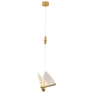Lampa wisząca BEE LAMP 1, 21 cm- LED, złota, w kształcie motyla MP0090-1 gold Step into Design
