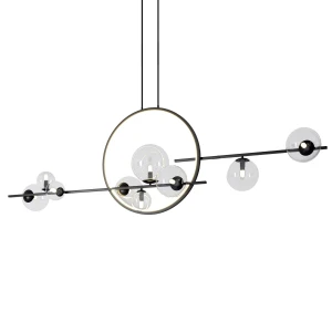 Lampa wisząca ORION DOUBLE czarna 145 cm  MP0083-L145 Step into Design