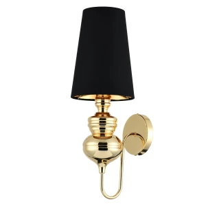 Lampa ścienna QUEEN złoto czarna 18 cm MB-8046-18 black gold Step into Design
