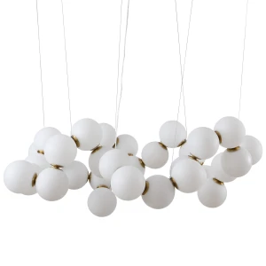 Lampa wisząca CORALLI-100 biało-mosiężna 100 cm  DP0254-1000 Step into Design