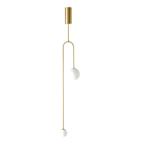 Lampa wisząca LOOP złota 123 cm  ST-8928S brass Step into Design