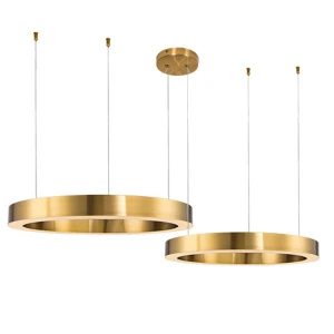 Lampa wisząca CIRCLE 100+120 -  LED, ring mosiądz na 1 podsufitce ST-8848-100+120 brass Step into Design