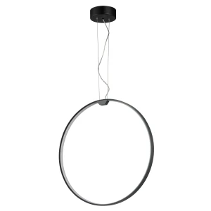 Lampa wisząca ACIRCULO 60 cm - czrny ring LED ST-10453P-D600A black Step into Design