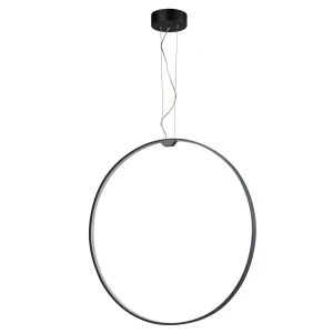 Lampa wisząca ACIRCULO 74 cm - czrny ring LED ST-10453P-D740A black Step into Design