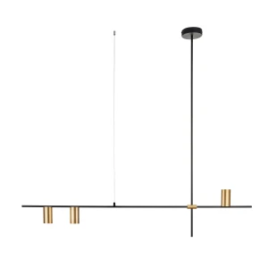 Lampa wisząca LUNGO czarno złota 135 cm ST-10047P-3 Step into Design