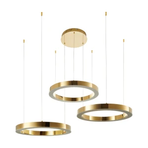 Lampa wisząca CIRCLE 60+60+60 - LED, ring złoty połysk na 1 podsufitce DN924-60+60+60 gold Step into Design