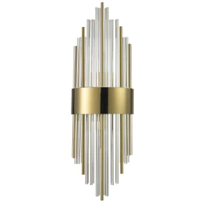 Lampa ścienna DRACO, 60 cm - kryształowo - złota, styl glamour ST-88003W-M gold Step into Design
