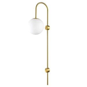 Lampa ścienna DANTE 78 cm - kinkiet złoty z białym kloszem ST-F075 Step into Design