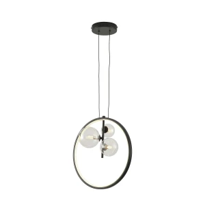 Lampa wisząca ORION RING LED czarny 40 cm  DN1504 Step into Design
