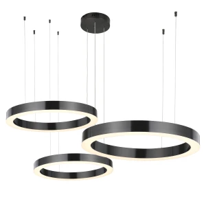 Lampa wisząca CIRCLE 60+80+100 -  LED, ring  TYTAN na 1 podsufitce ST-8848-60+80+100 black Step into Design
