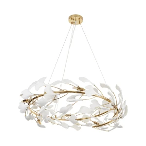 Lampa wisząca BOTANIKA 80cm -złota, G9, regulowana, designerska XY080P-80 Step into Design