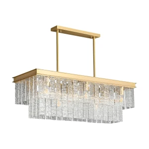 Lampa wisząca ICELAND  100 cm - mosiądz, szkło kryształowe ST-6308-10C Step into Design
