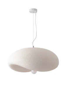 Lampa wisząca STONE FLAT 40 cm - biała 	 DN429-400 Step into Design