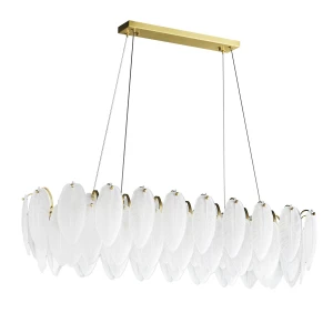 Lampa wisząca PIUMA LONG 100 cm – biała, oprawa sufitowa ST-6289-10C Step into Design