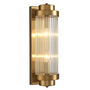 Lampa ścienna STELO 40 cm - kinkiet kryształowy LED, rama metalowa, złoty ST-88008-M Step into Design