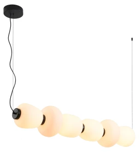 Lampa wisząca BRILLA-6, 125 cm, czarna ST-CP241210-6L BLACK WHITE Step into Design