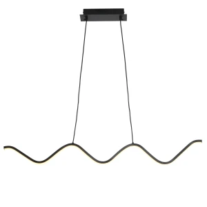 Lampa wisząca ZIGZAG 90 cm - LED, czarna, falista listwa  ST-MD240602 BLACK Step into Design