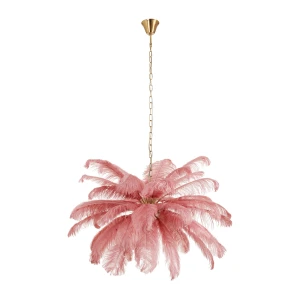 Lampa wisząca EMU 100 cm - pióra różowe ST-DN127 pink Step into Design