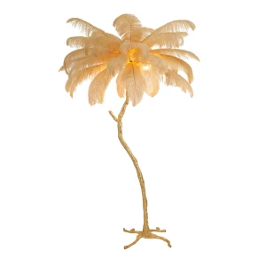 Lampa podłogowa EMU pióra beżowe 150 cm ST-DN128-F beige Step into Design