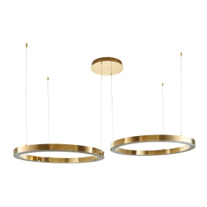 Lampa wisząca CIRCLE 60+80 -  LED,  ring złoty połysk na 1 podsufitce DN924-60+80 gold Step into Design