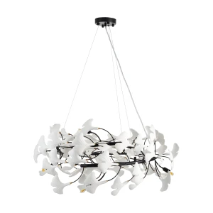 Lampa wisząca BOTANIKA 80 cm -czarna, G9, regulowana, designerska XY080P-80 black Step into Design