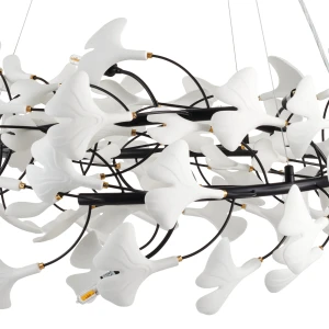 Lampa wisząca BOTANIKA 150 cm - czarna, G9, regulowana, designerska  XY080P-150 black Step into Design