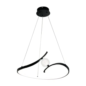 Lampa wisząca Perla Czarny 34W LED ML1177 Milagro