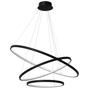 Lampa wisząca Hoop Czarny 93W LED ML1543 Milagro