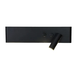 Kinkiet Resort Czarny prawy 10W + 3W LED 4000K ML1568 Milagro