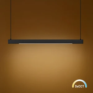Lampa wisząca Linea Czarny 36W LED 3000K-4000K-5700K ML1784 Milagro
