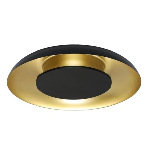 Lampa sufitowa Piattino Czarny Złoty 30W LED 3000K-4000k-6000K ML1812 Milagro