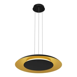 Lampa wisząca Piattino Czarny Złoty 30W LED 3000K-4000k-6000K ML1815 Milagro