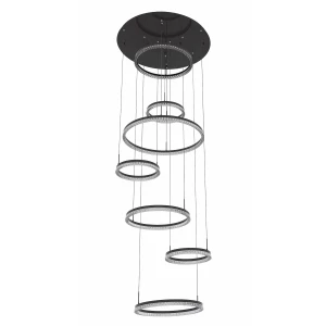 Lampa wisząca Hall 350 cm czarny LED CCT LP-7098/7P BK Light Prestige