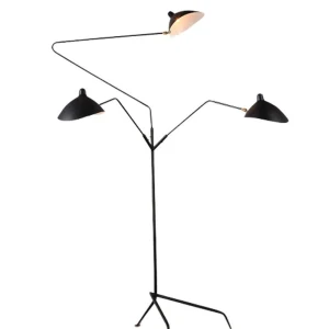 Lampa podłogowa CRANE-3F czarna 210 cm F8703 Step into Design