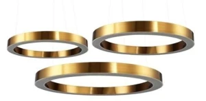 Lampa wisząca CIRCLE 60+80+100 LED mosiądz na 1 podsufitce ST-8848-60+80+100 brass Step into Design