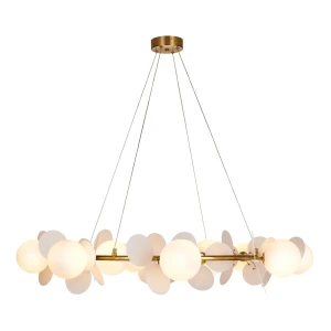 Lampa wisząca CHIC biało złota 105 cm - nowoczesna lampa do salonu ST-DL-2969 Step into Design