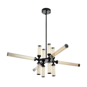 Lampa wisząca QUADRO-12 LED czarna RH115-12P amber Step into Design