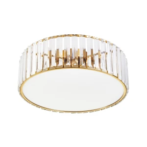 Plafon LED MAGIA-40 okrągły 40 cm - złoty kryształowy, styl glamour ST-D8801C-R40-MAGIA Step into Design