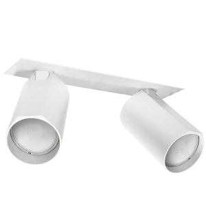 Lampa sufitowa wpuszczana BORA KJ2104 2xGU10 biały - 1615 DomenoLED