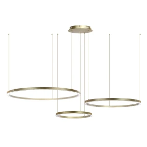 Złota Lampa wisząca okręgi 116W złota AZ134 MONZA - 1237 DomenoLED