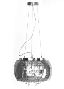 Lampa Szklana Przydymione lustro krople wody 50cm - 512 DomenoLED