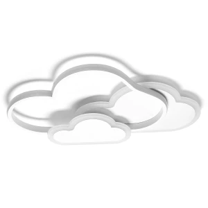 LAMPA DZIECIĘCA LED SUFIT BIAŁE CHMURKI 58W + PILOT DL-I03 - 414 DomenoLED