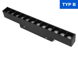 Lampa z diodami do szyn magnetycznych 12W 3000K DDCX-GS12-220 - TYP B 809 DomenoLED