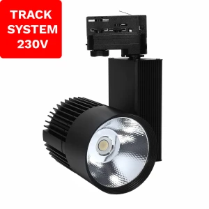 Reflektor Szynowy Track System  DD-03 30W 4000K Czarny 3 fazowy 230V 1584 DpmenoLED