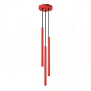 Lampa wisząca PASTELO 3P czerwona SL.2143 Sollux