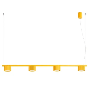 Żyrandol AURA 4 żółta Gx53 SL.2707 Sollux
