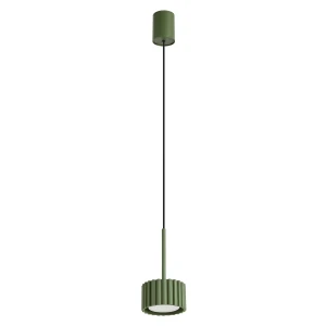 Lampa wisząca AURA 1 zielona oliwka Gx53 SL.2679 Sollux